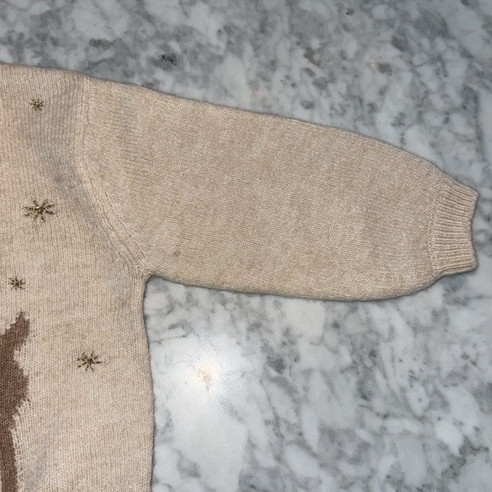 NWOT ZARA REINDEER SWEATER 3Y - Picture 5 of 5